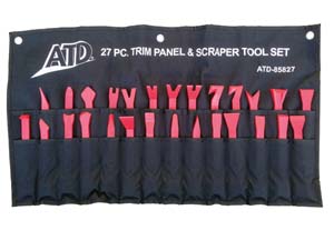 ATD-85827 ATD 85827 11 Pc. Trim Panel Removal & Scraper Tool Set