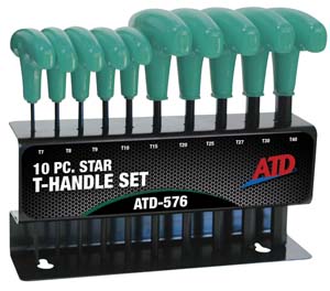 ATD-576 ATD 10 Pc. Star T-Handle Set