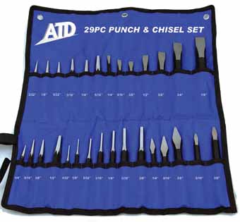 ATD-729 ATD 729 29 Pc. Punch and Chisel Set