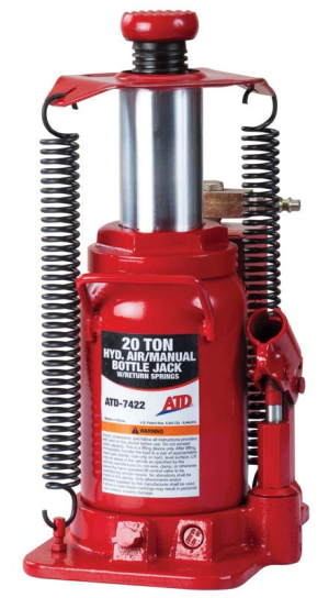 ATD-7422 20-Ton Heavy-Duty Hydraulic Air-Actuated Bottle Jack ATD 7422