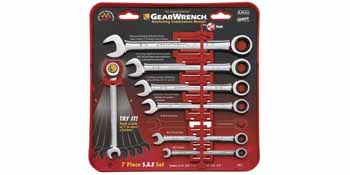 KDT-9317 KD Tools 7 Pc. Combination Ratcheting Wrench Set SAE
