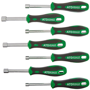 ATD-6258 Nut Driver Set Metric 7 piece 6mm-12mm by ATD tools ATD 6258