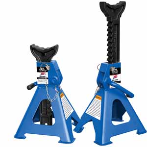 ATD-7443A 1 Pair ATD 7443A 3-Ton Double Lock Ratchet Style Jack Stands